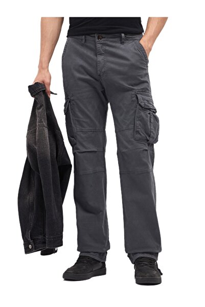 The Bear House بنطلون كارغو رجالي بجيوب متعددة، مريح في الارتداء، قماش متين، ...