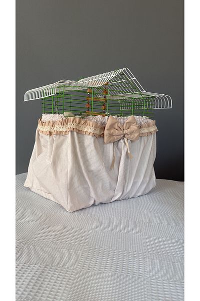 NEDA HOME Bird Cage Tulle with Ribbon