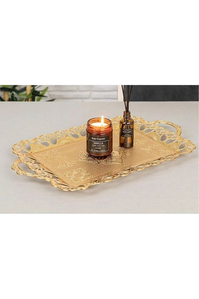 AiroBazar Tray 6-Person Decorative Tray Promise Tray Engagement Tray Presentation Tray Embroidered Tray