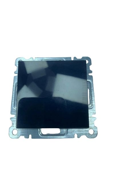 LiderGlobal Black single switch frameless - compatible frame for socket and switch