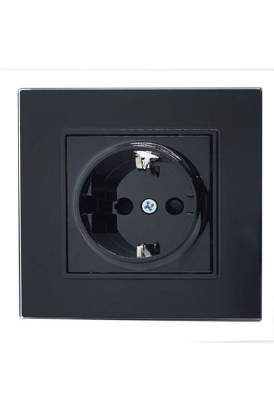 OEM Simple black socket with glass frame