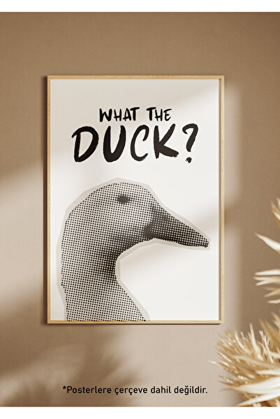 One Little Happiness What The Duck Poster Αισθητική αφίσα τοίχου, αφίσα χωρίς...