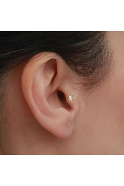 Bayar Gold 14 Ayar Altın Beşli Baget Tragus Piercing