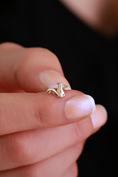 Bayar Gold 14 Ayar Altın Sincap Tragus Piercing
