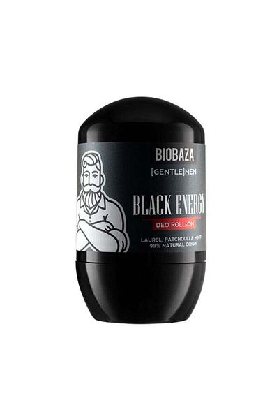 Biobazam Deodorant Based On Alum Stone For Men Black Energy (BAY AND PATCHOULI), Biobaza, 50 ml