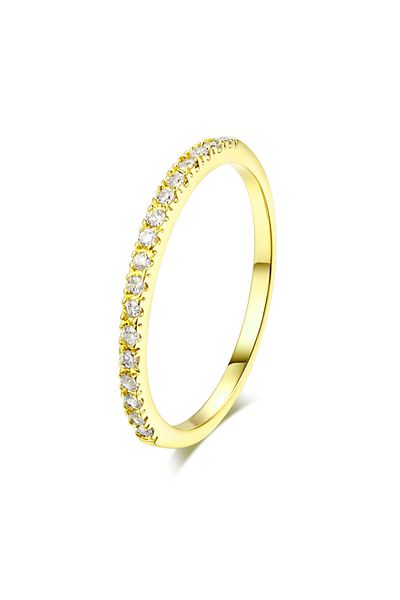 Choice 10 خواتم R838 من الزركون الرقيق المرصع بالكريستال للنساء، أنيقة وعصرية، مناسبة للمواعدة اليومية، قابلة للتكديس