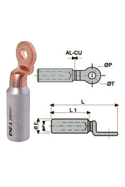 Enseb 95 metal bi̇metal cable boot - quality cable for electrical installation