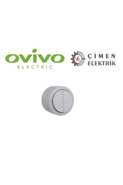 LiderGlobal Gray commutator switch surface mounted - electrical installation switch