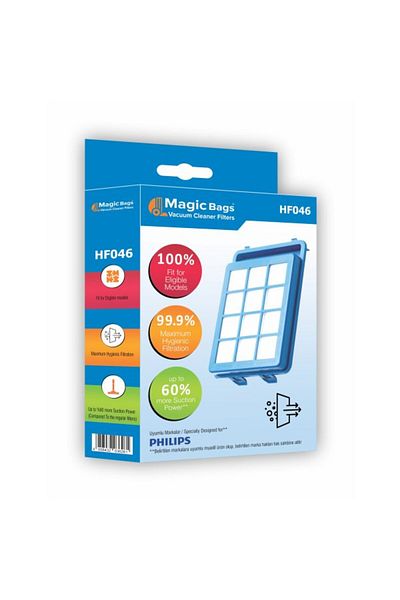 Magic Bags Xb 9125 - Fc 9932 - Fc 9928 - Fc 9919 - Fc 9925 - Fc 9923 - Fc 9212 - Vacuum Cleaner Hepa Pre-Filter