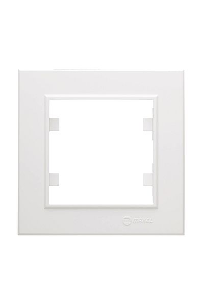 AC BOX White single frame - compatible frame for socket and switch