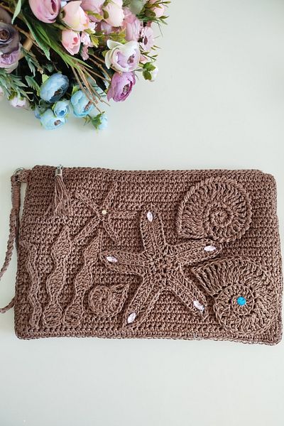 Mutlu İnsanlar Dükkanı Handmade Clutch Bag |   Knitted Clutch
