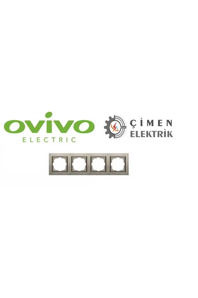 LiderGlobal Compatible frame for copper quadruple frame quantum - socket and switch