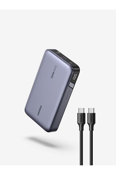 Ugreen Power Bank 20000mAh, 100W Laptop Power Bank with 2 USB-C & 1 USB-A Port, MacBook, Dell, & More