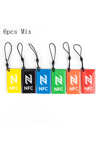 Choice5 6pcs Mix 6pcs Rectangular 13.56MHz ISO14443A 144 Bytes NFC Ntag213 Ep...