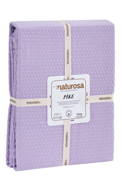 Naturosa Double Lilac Color Diamond Pique 100% Cotton 200 X 220 cm