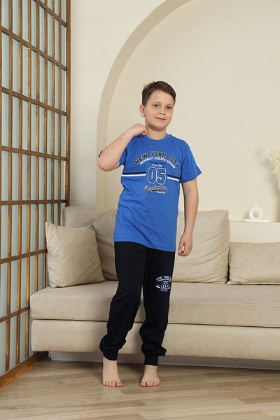 FORMO Set pijamale cu mânecă scurtă pentru băiat, 100% bumbac natural