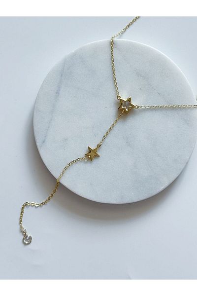 CHARMLUCKY Steel Star Y Necklace