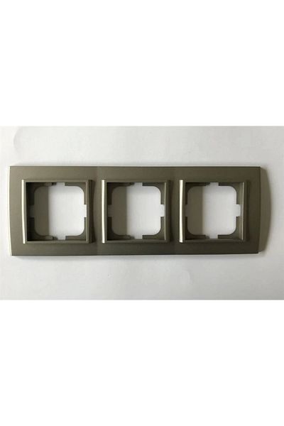 LiderGlobal Anthracite triple frame - compatible frame for socket and switch
