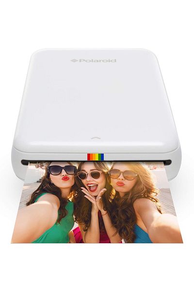 ZINK Polaroid Zink ZIP Wireless Mobile Photo Mini Printer (White) Compatible w/ iOS & Android, NFC & Blue