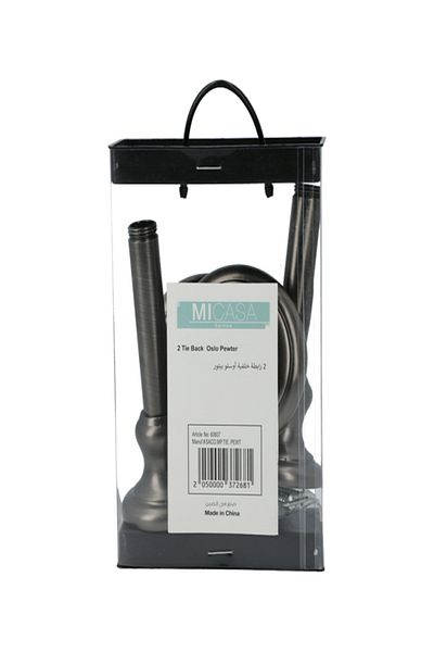 micasa 2-Piece Rust-Resistant Durable Steel Tie Back for Curtains