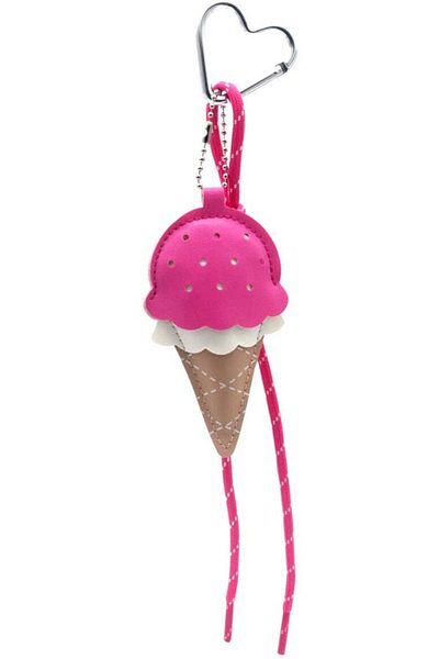 OEM Breloc Fantezie Înghețată Roz – Keychain Bag Charm Icecream, Accesoriu Geantă
