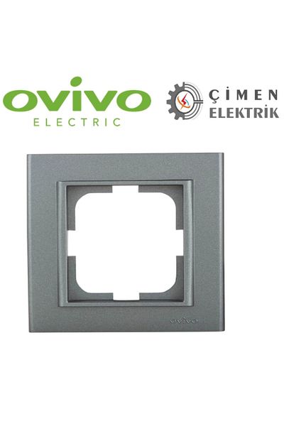 LiderGlobal Smoked single frame - compatible frame for socket and switch