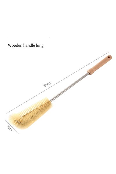 Choice Blue 1pc Extended Handle Kitchen Cleaning Brush - Stainless Steel Wire...
