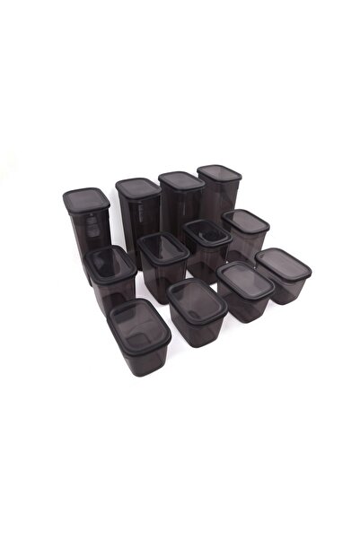 UnicUtil Set of 12 food containers, UniqueUtil, Versatile Premium, Anthracite