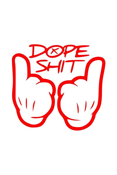 Reysa Tasarım ملصق دوب شيت مقاس 17x17 سم باللون الأحمر