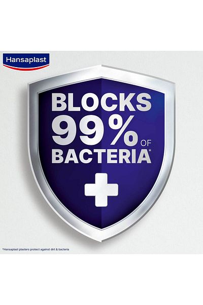Hansaplast Universal Plasters Water-Resistant & Strong Adhesion 100pcs