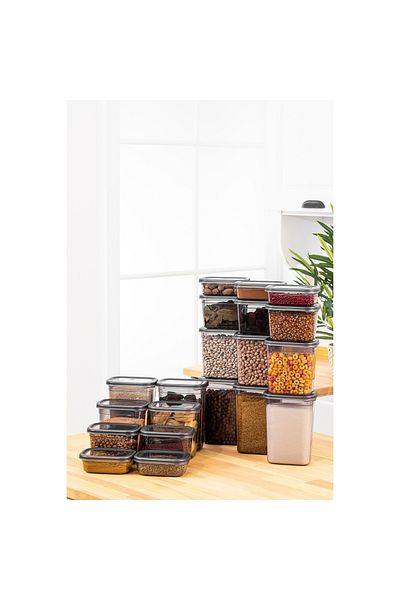 UnicUtil Set of 20 food containers, UnicUtil, Durable Stylish, Anthracite