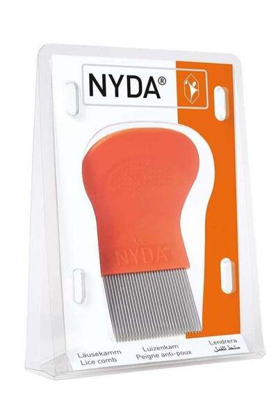 Nyda مشط القمل لتشخيص وعلاج قمل الرأس