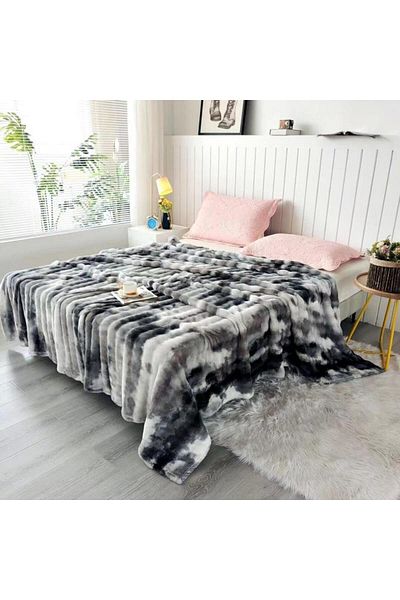 Sonia-home Cocolino blanket 200 x 230 Sonia Home Design - black and white