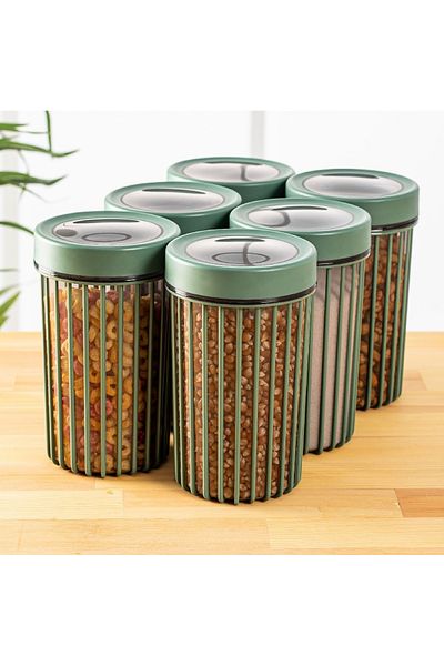 UnicUtil Set of 6 food containers, UnicUtil, Lightweight Modern, Green