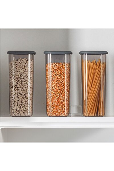 UnicUtil Set of 3 food containers, UniqueUtil, Lightweight Durable, Anthracite