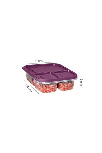 UnicUtil Set of 4 plastic casseroles, UnicUtil, Modern Elegant, Purple