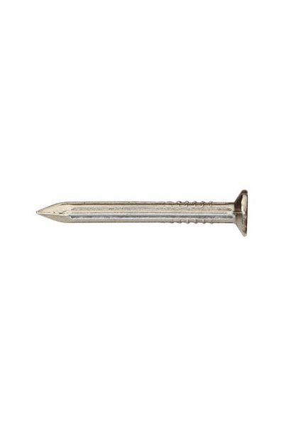 ACE Diamond Point Flat Head Bright Fluted Masonry Nails Silver 3/4inch