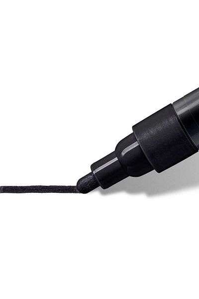 Staedtler Marker permanent cu vopsea acrilică Lumocolor negru