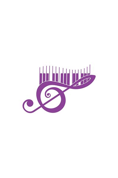 Reysa Tasarım Music and Musical Note Sticker 17X17 cm Purple