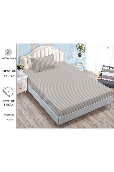 Sonia-home Mattress cover 90X200 ±25 cm and 1 pillowcase 50X75 cm Sonia Home Design - cappuccino