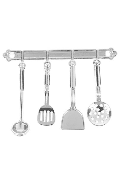 Choice1 ملحقات بيت الدمى المصغرة بمقاس واحد 1/12: مجرفة صغيرة، ملعقة شوربة، ح...