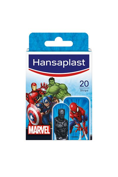 Hansaplast Kids Plasters Marvel 20pcs Fun, Gentle & Protective Wound Care for Children