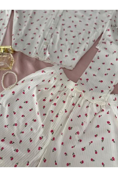 MH Moony Homewears Arrow Crop Top Shorts Bottom Pajama Set