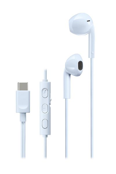 JVC Căști HA-FR17UC-A-U, cu fir, intraauriculare, microfon, USB-C, albastru deschis