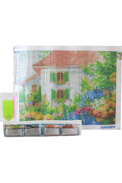 Roco House Garden Diamond Painting Kit 24 Packs Crystal Beads + Tools + Pattern