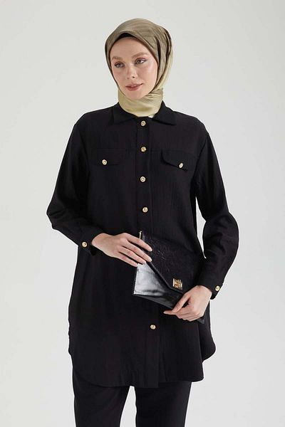 Armine Armi̇ne Trend Pocket Detailed Buttoned Tunic 25Yt4145