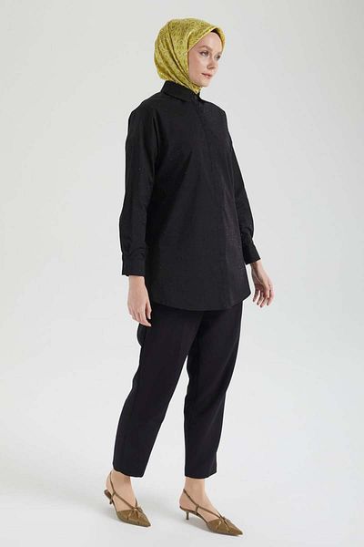 Armine Armi̇ne Trend Stone Embroidered Hidden Button Tunic 25Yt311