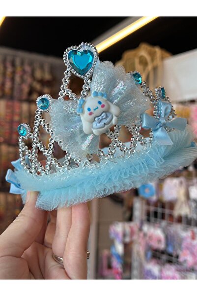 Chocuk Simli Kuromi Figürlü Mor Renk Prenses Taç