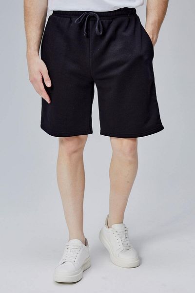 Starter Monument Black Knitted Shorts Comfortable Fit Men's Knitted Shorts