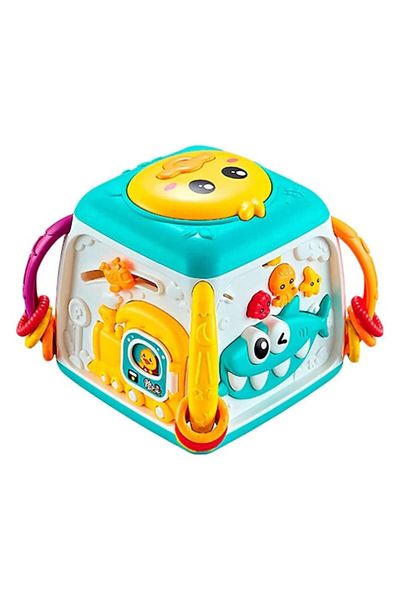 Creative Toys Baby toy in cube shape 6in1 ANGMAD, functions: sound and movable elements
